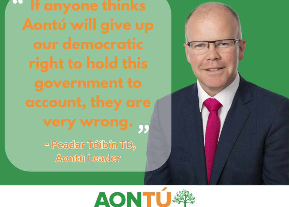 Aontú will use opposition to robustly hold government to account – Tóibín