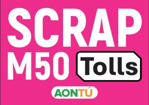 Scrap the M50 Tolls: Car Sticker